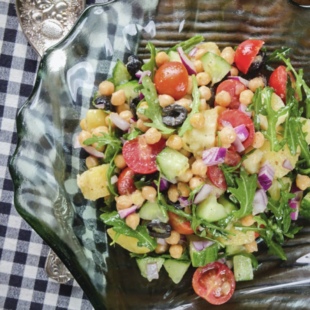 Italian Chickpea Salad Recipe - An Italian in my Kitchen