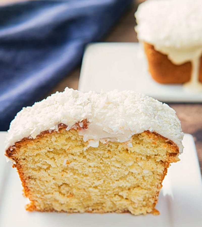 Frosted Coconut Pound Cake