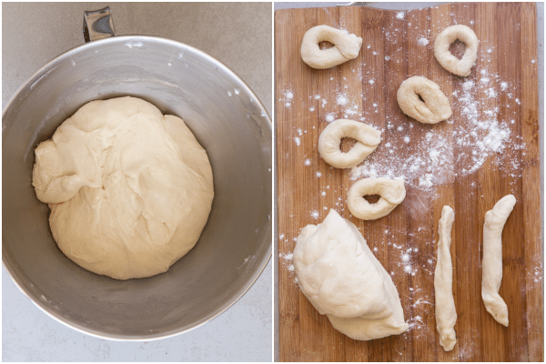 how to make twist cookies dough risen and forming into drops