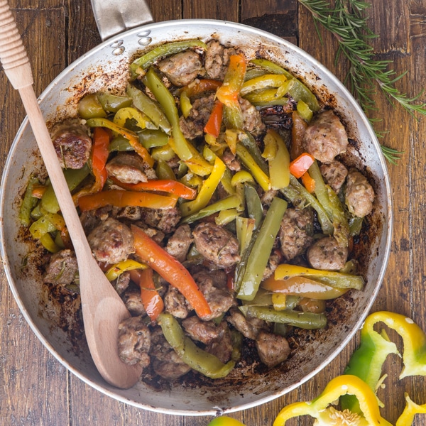 Italian Sausage and Peppers Recipe - An Italian in my Kitchen