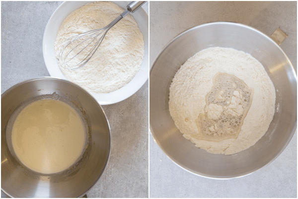 twist cookies how to make mixing yeast and flour