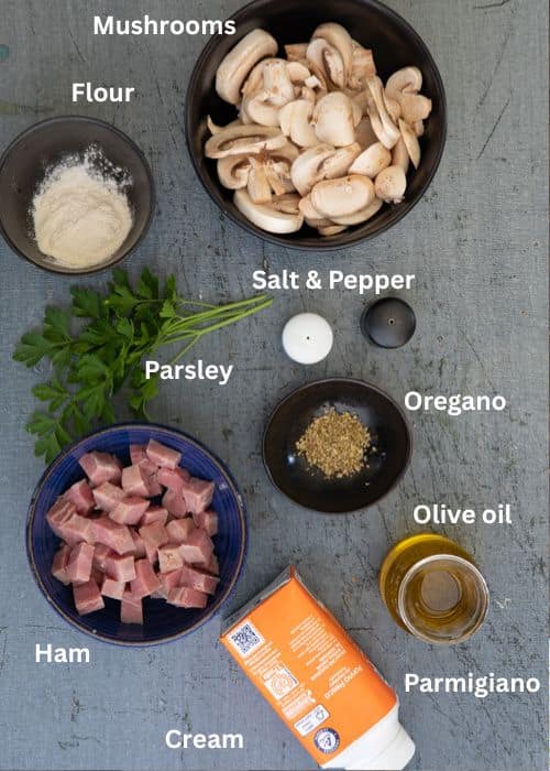 Ingredients for the recipe.