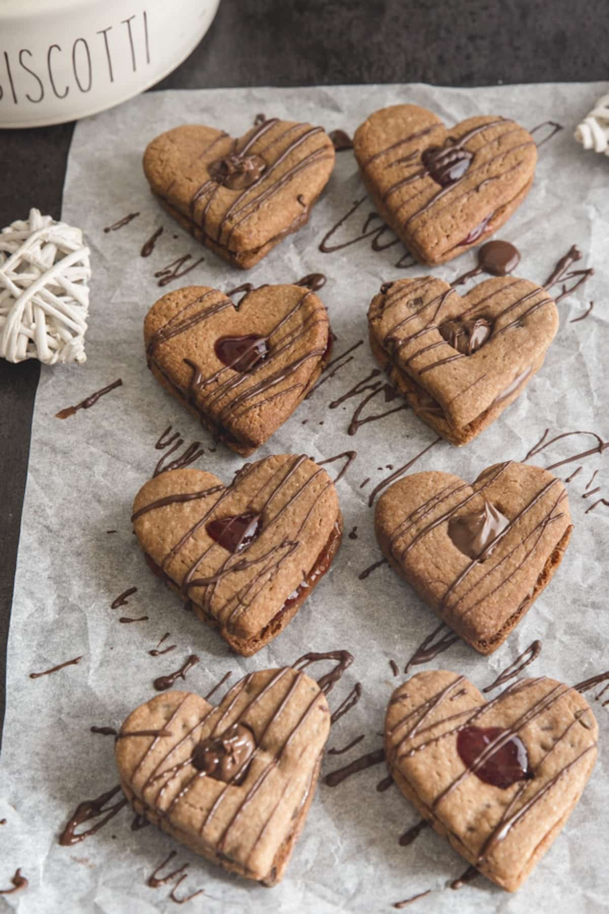 Chocolate Valentine Cookies