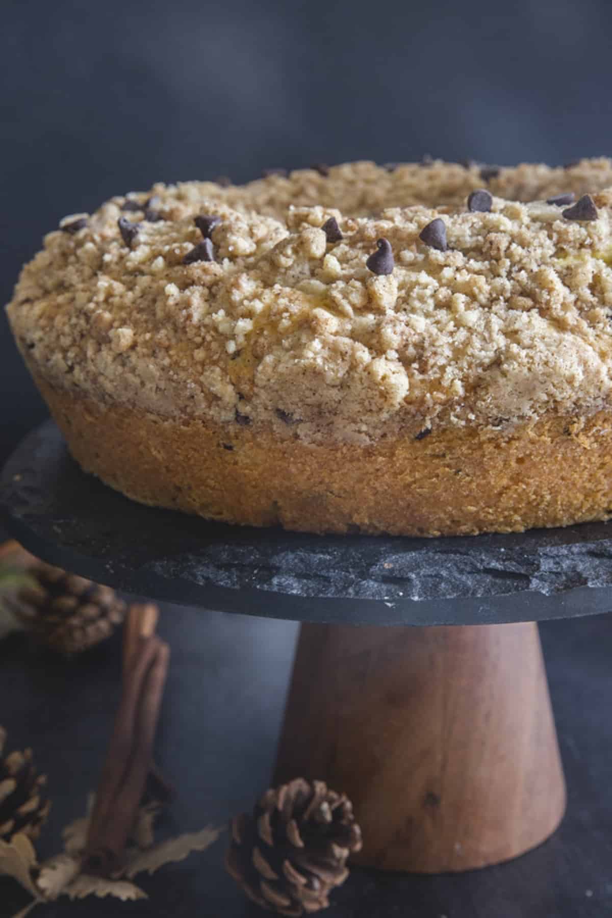 Easy Streusel Chocolate Chip Cake