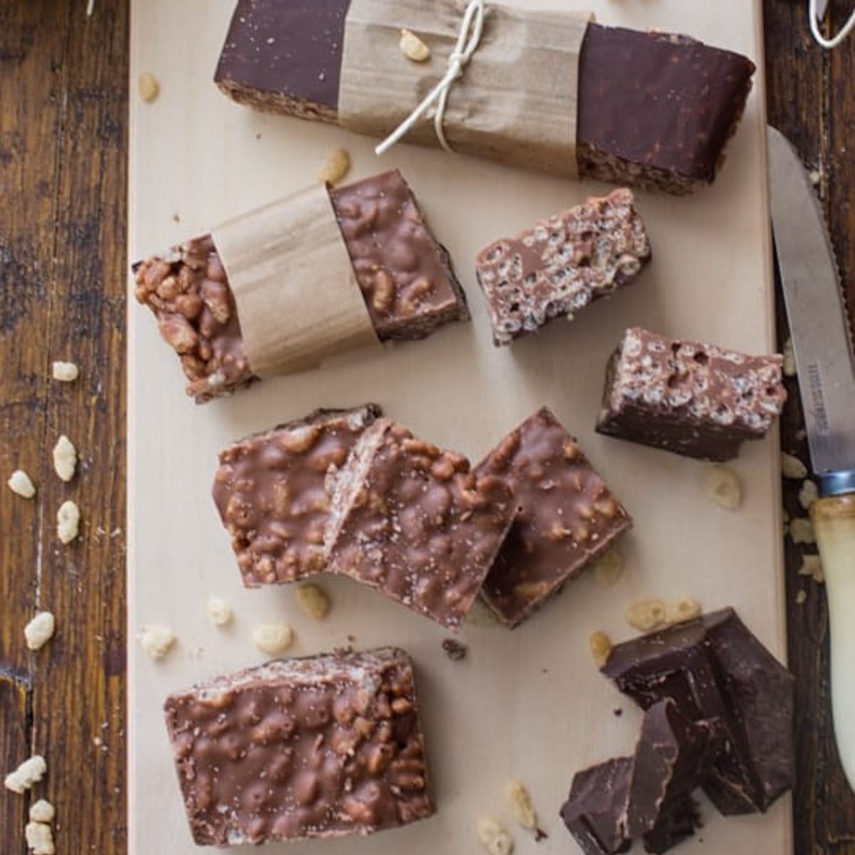 Double Chocolate Rice Krispie Treats