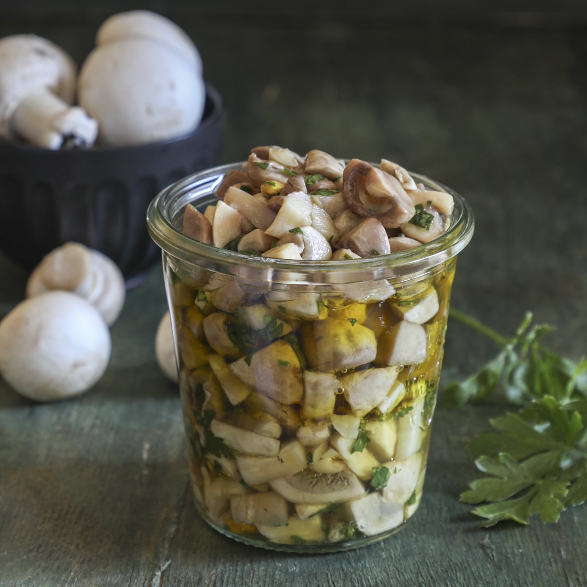 Marinated mushrooms