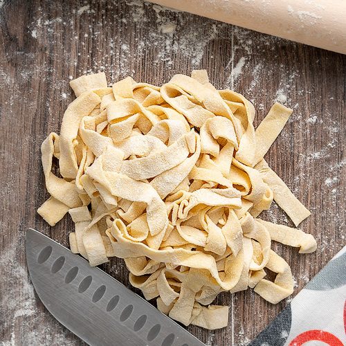 Simple Two Ingredient Homemade Pasta Recipe - An Italian in my Kitchen