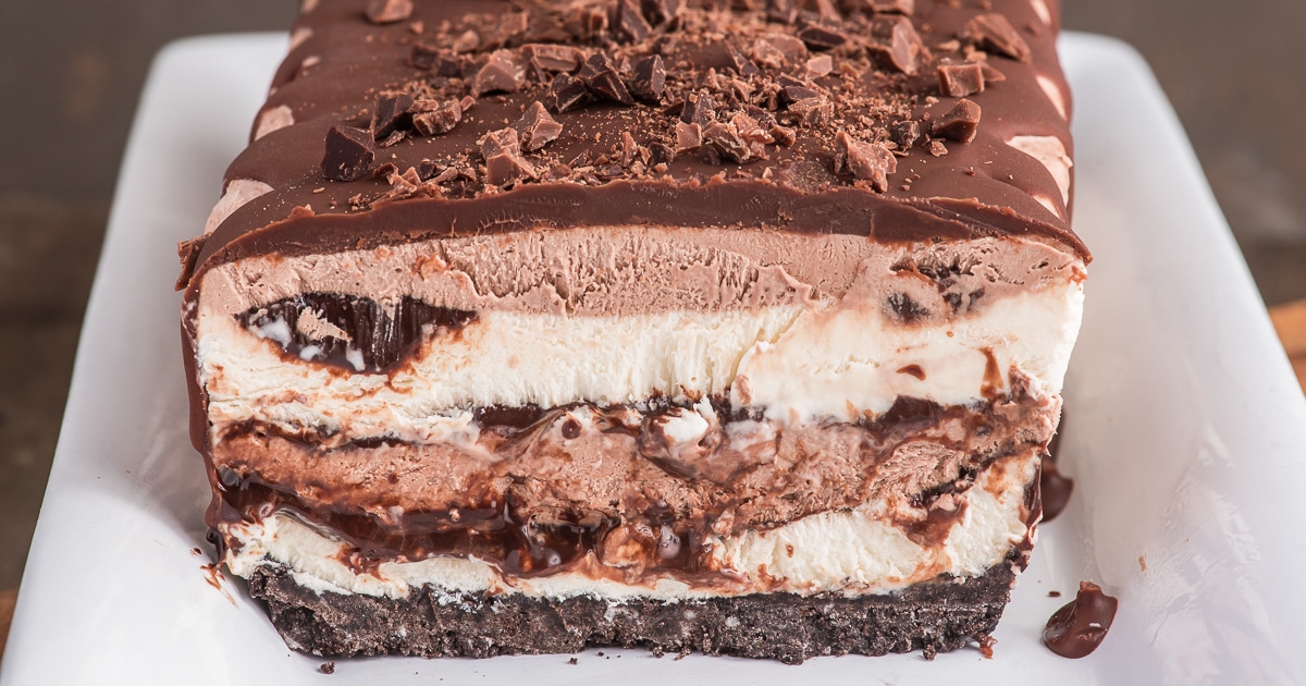 Chocolate Ice Cream Cake - Just so Tasty