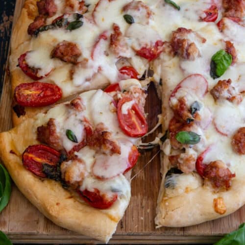 Homemade Fresh Tomato Pizza - An Italian in my Kitchen