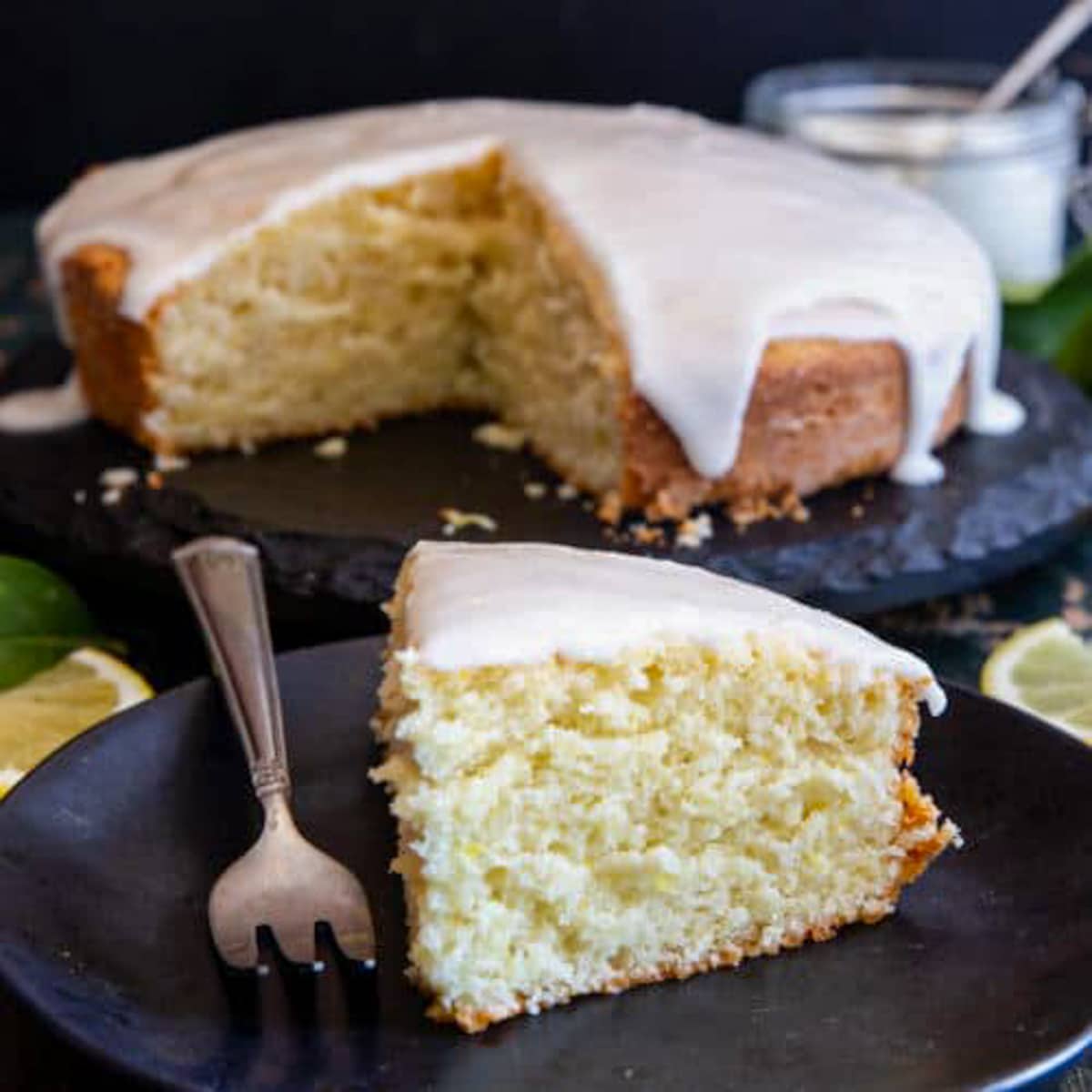Glazed Lemon Yogurt Cake