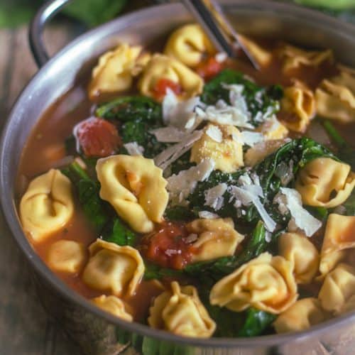 Hearty Tortellini Soup Recipe - An Italian in my Kitchen
