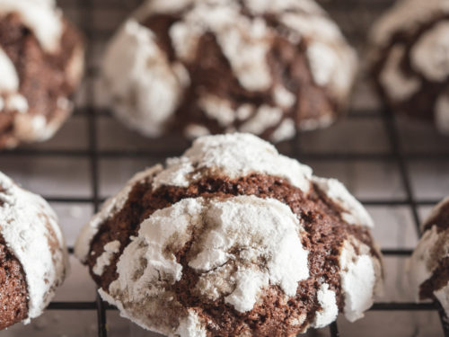 Chocolate Crinkle Cookies Recipe - An Italian in my Kitchen