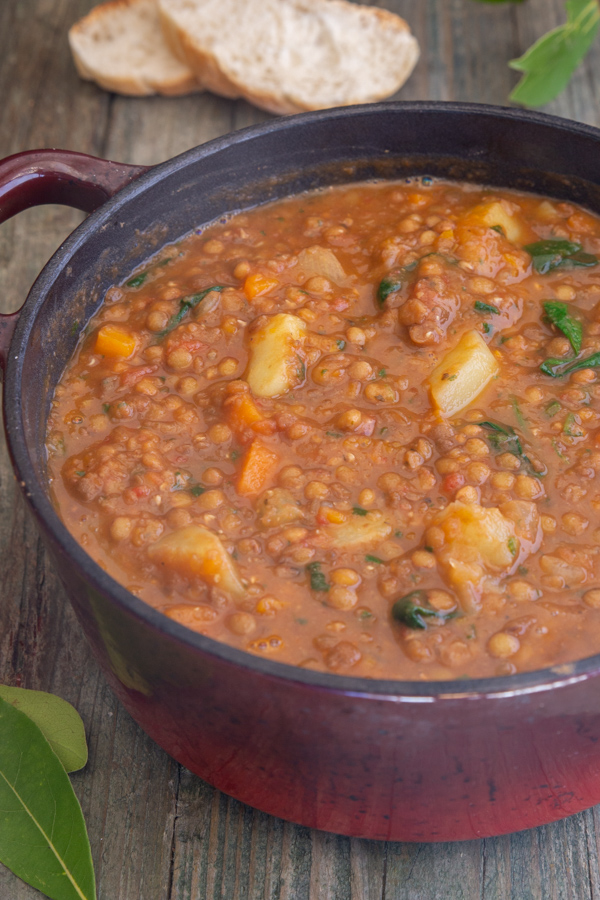 Italian Lentil Soup - Healthy Vegan/Vegetarian Soup