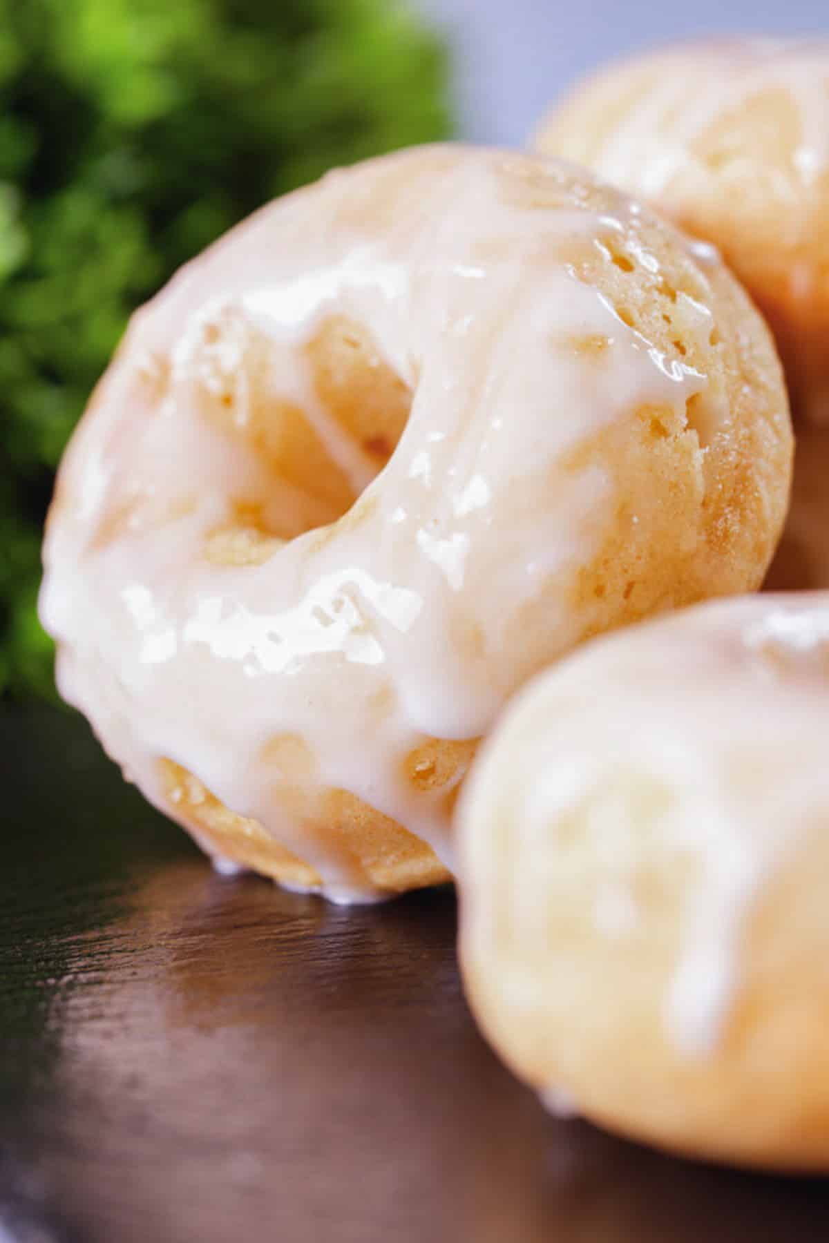 Donuts on a board.