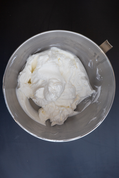 whip cream beaten until stiff peaks form