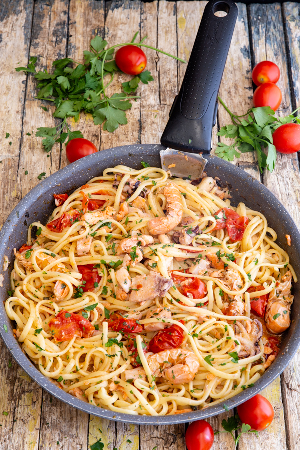 Italian Seafood Pasta Recipe Recipe An Italian In My Kitchen