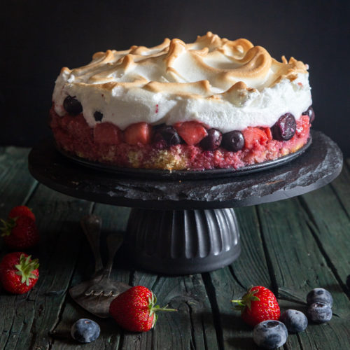 Chestnut Cream Meringue Cake | Tin and Thyme