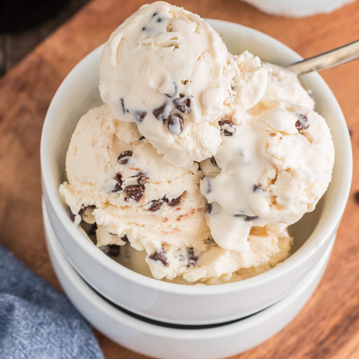 Baileys Chocolate Chip No Churn Ice Cream