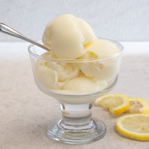 Fresh Lemon Ice Cream Recipe - An Italian in my Kitchen