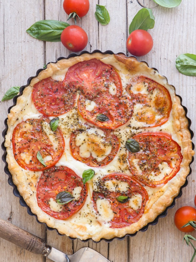 Easy Italian Cheese & Tomato Pie