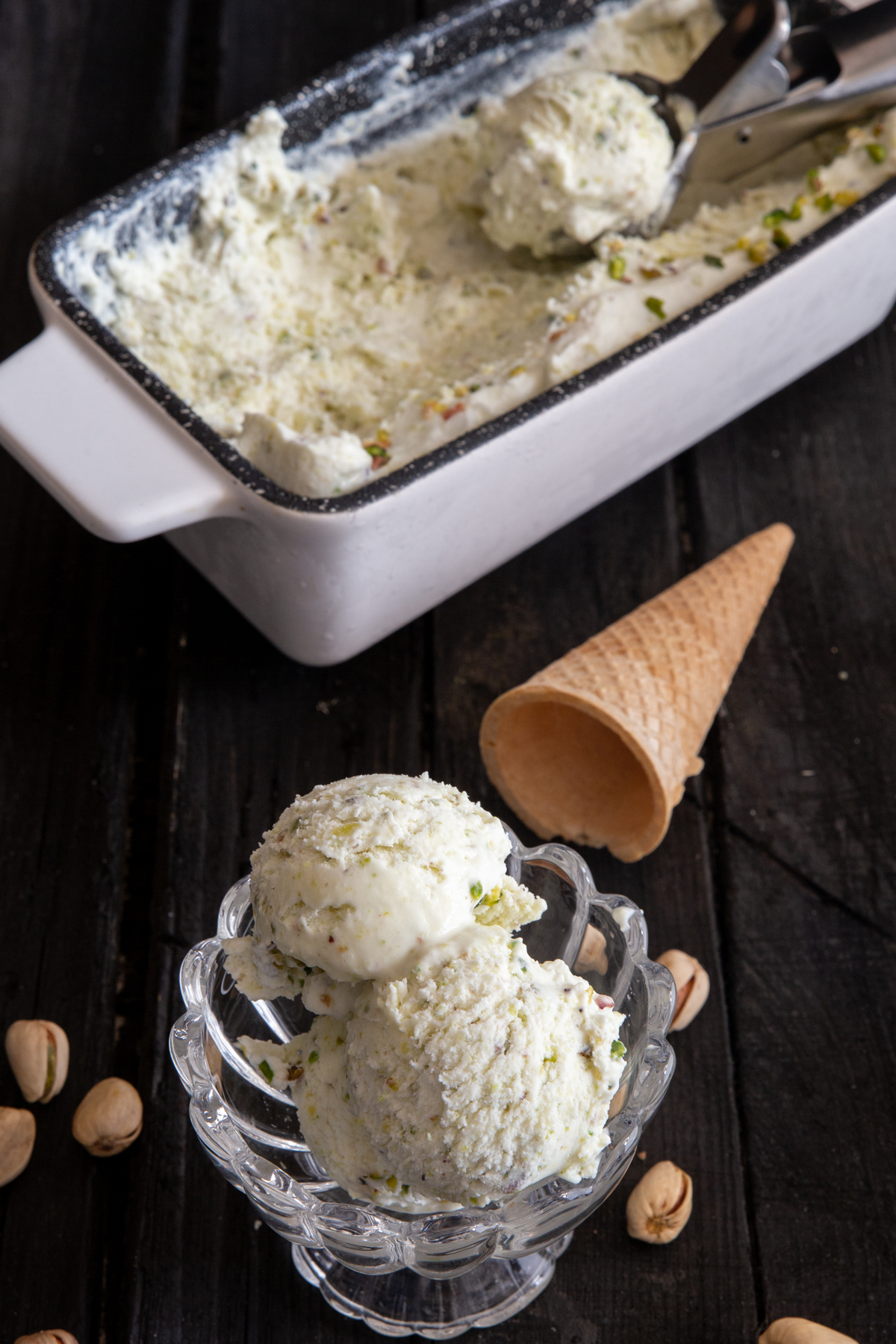 No-Churn Pistachio Ice Cream Recipe - An Italian in my Kitchen