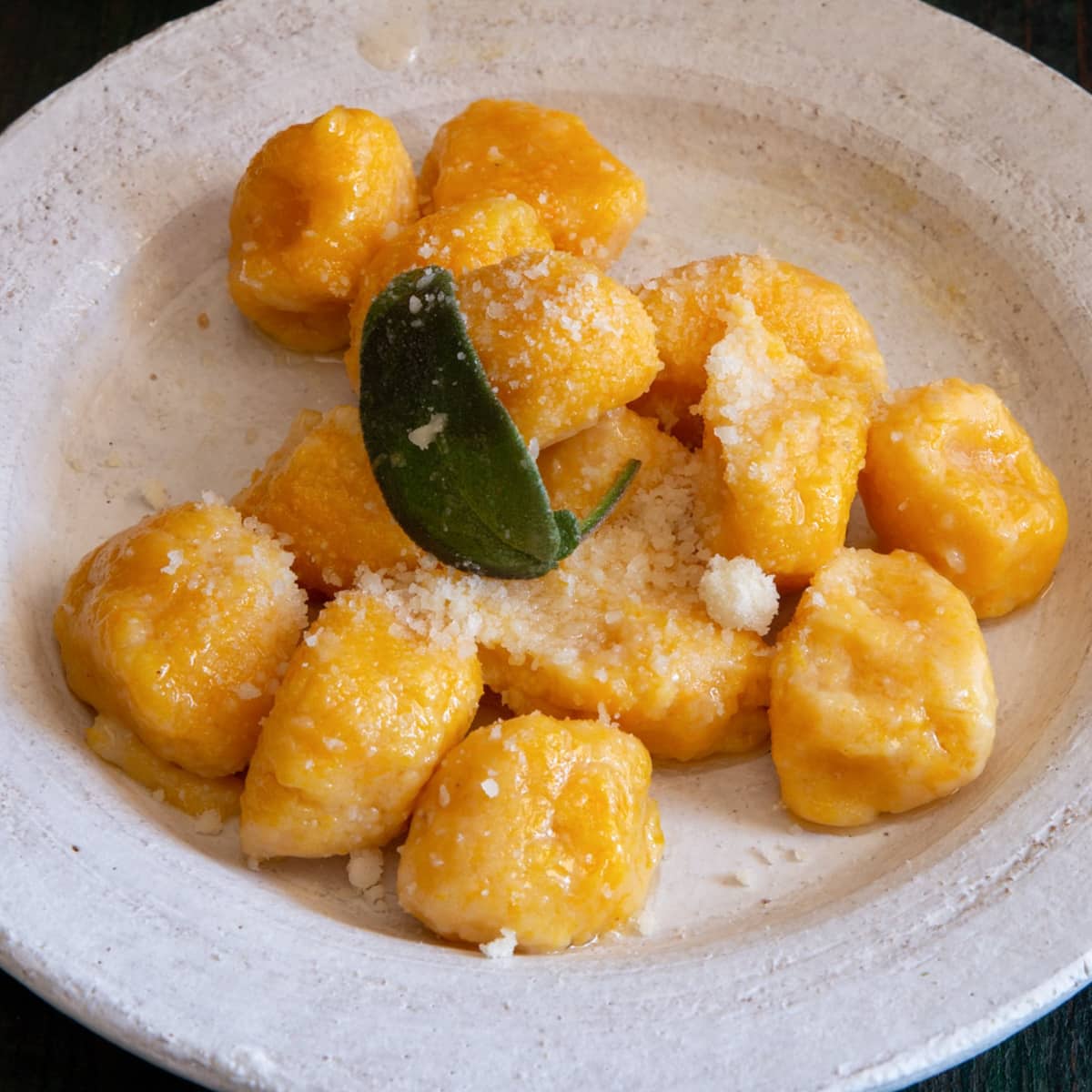 Pumpkin Gnocchi with Sage Butter Sauce