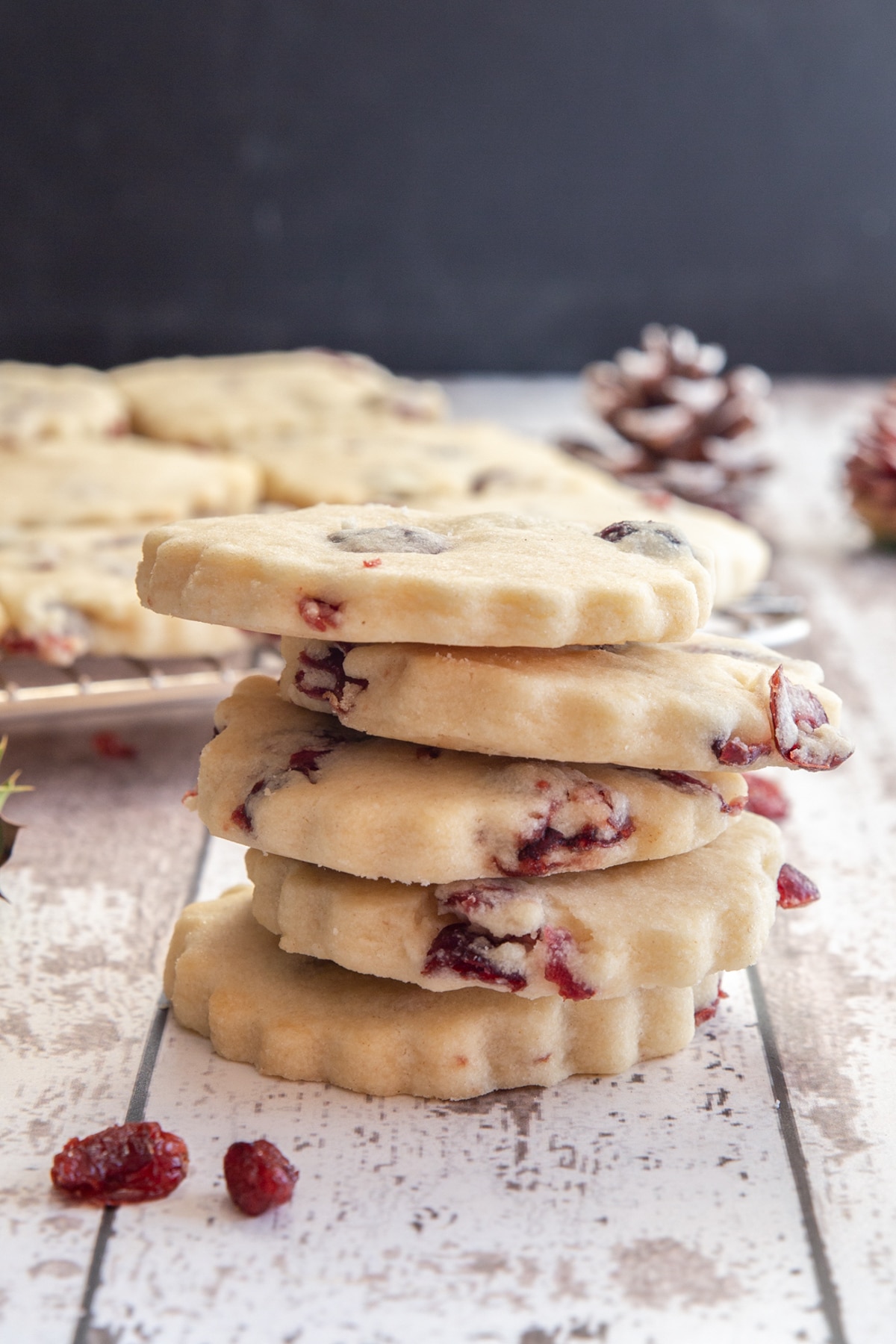 Easy Cranberry Shortbread Cookies Recipe - An Italian in my Kitchen