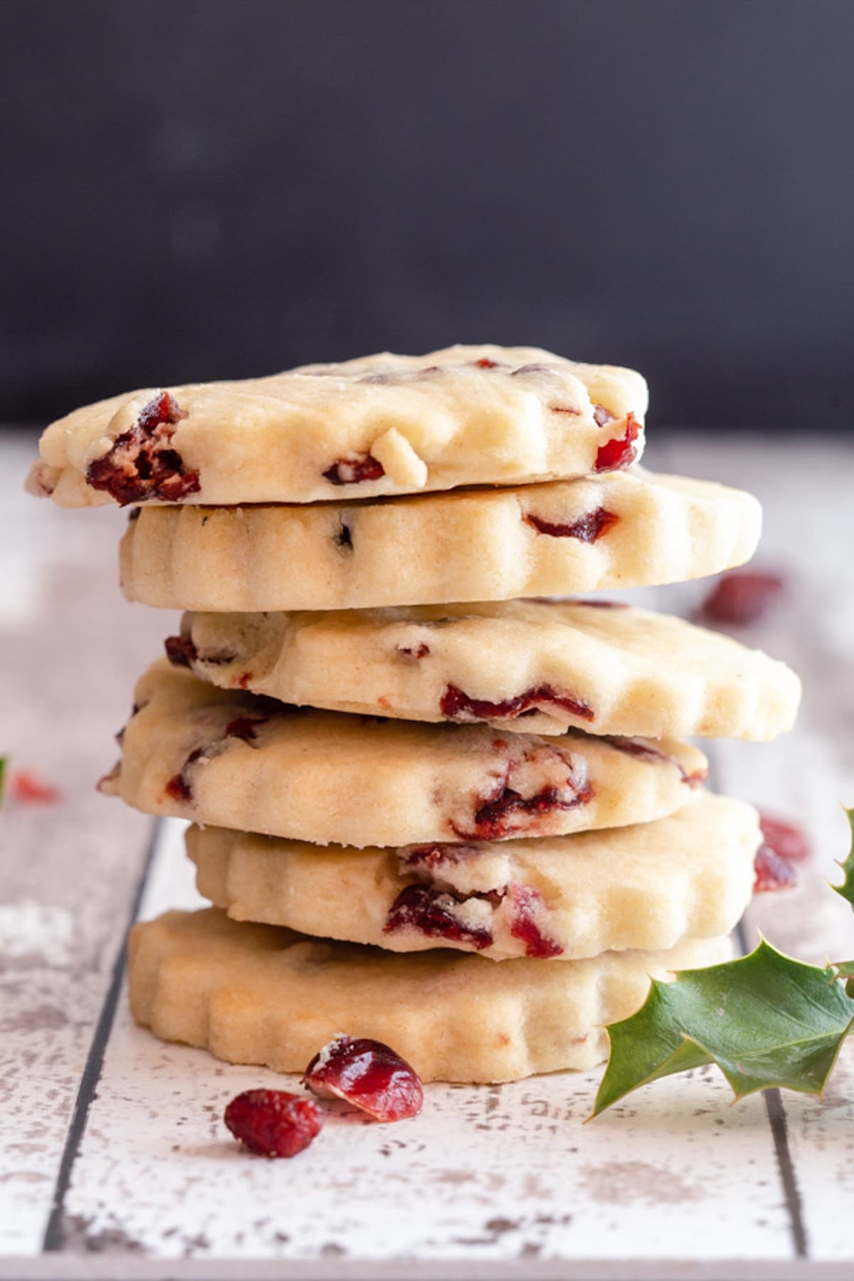 Easy Cranberry Shortbread Cookies Recipe - An Italian in my Kitchen