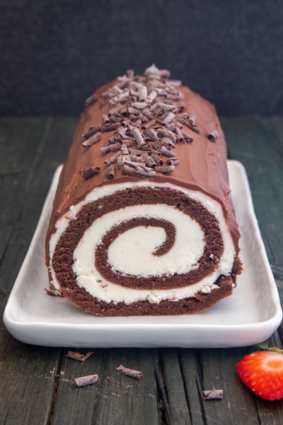 Chocolate Swiss Roll Cake Recipe - An Italian in my Kitchen