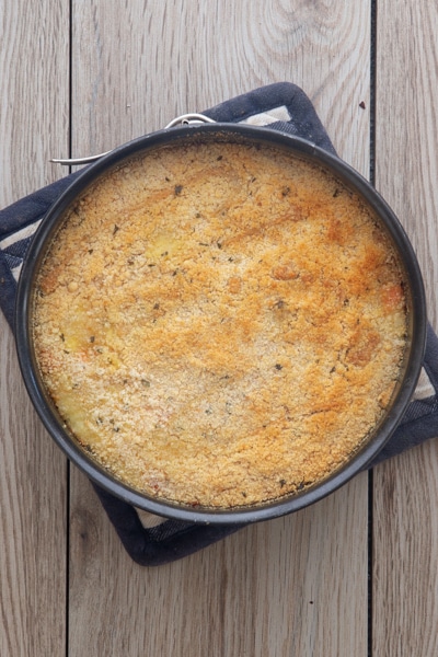 Rice casserole baked.