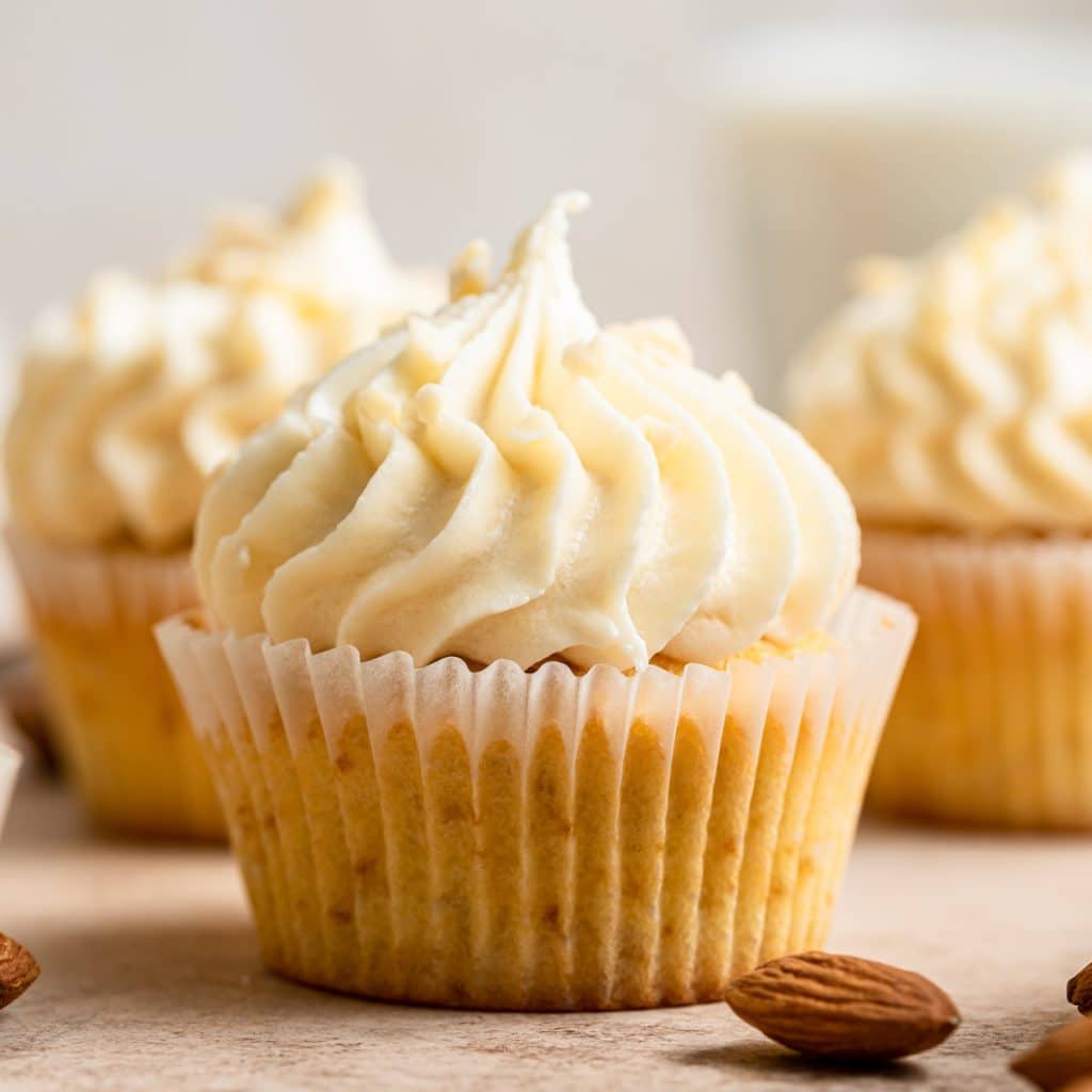 Vanilla Almond Cupcakes Recipe An Italian in my Kitchen