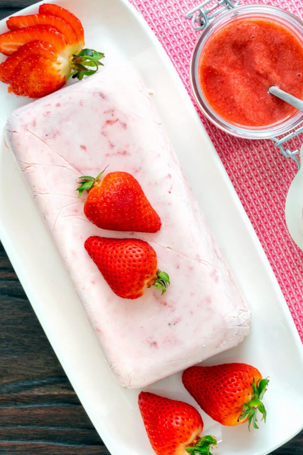 Creamy Strawberry Semifreddo Recipe - An Italian In My Kitchen