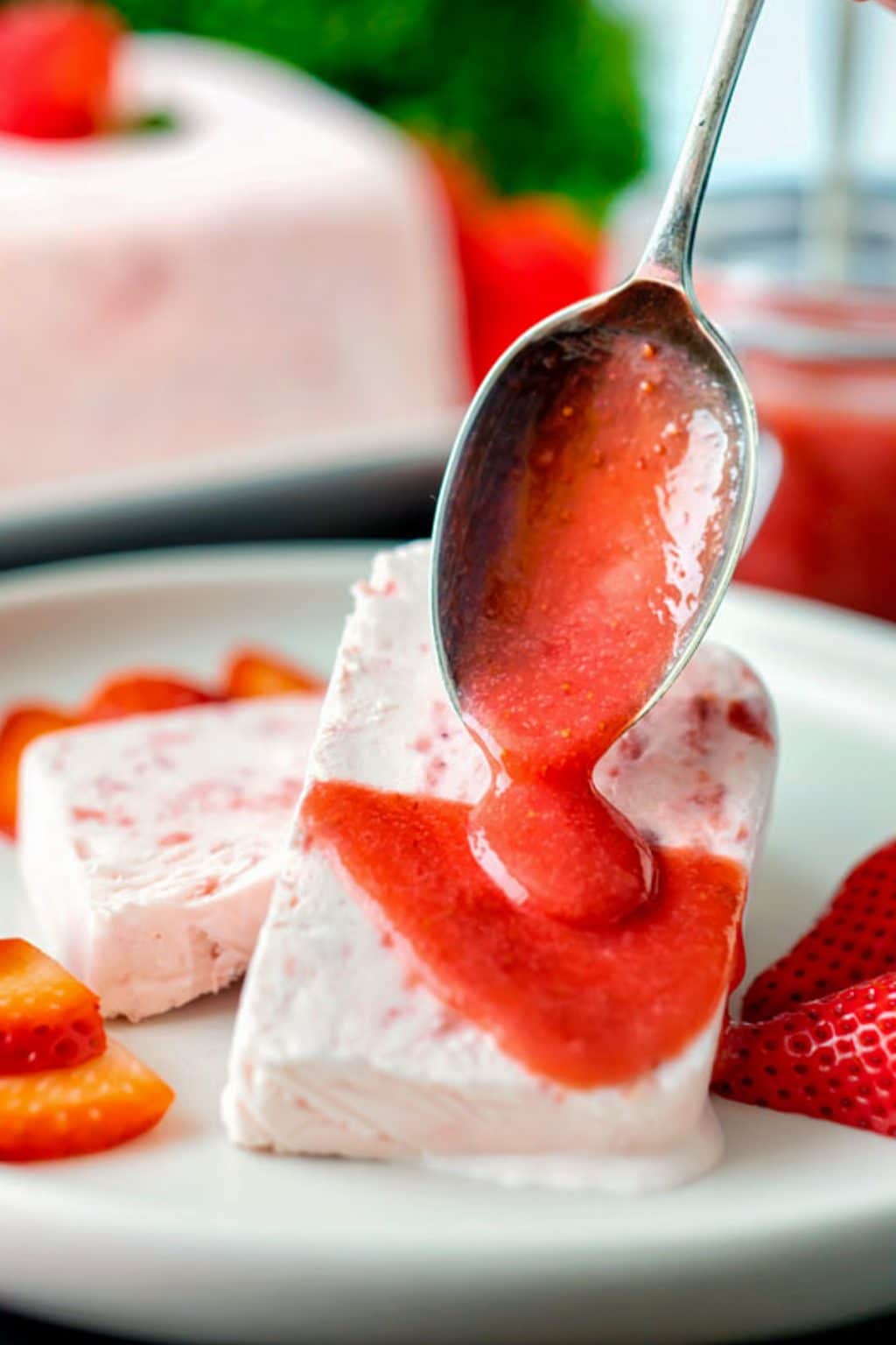 Creamy Strawberry Semifreddo Recipe - An Italian In My Kitchen