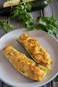 Tuna Stuffed Zucchini Boats Recipe - An Italian in my Kitchen