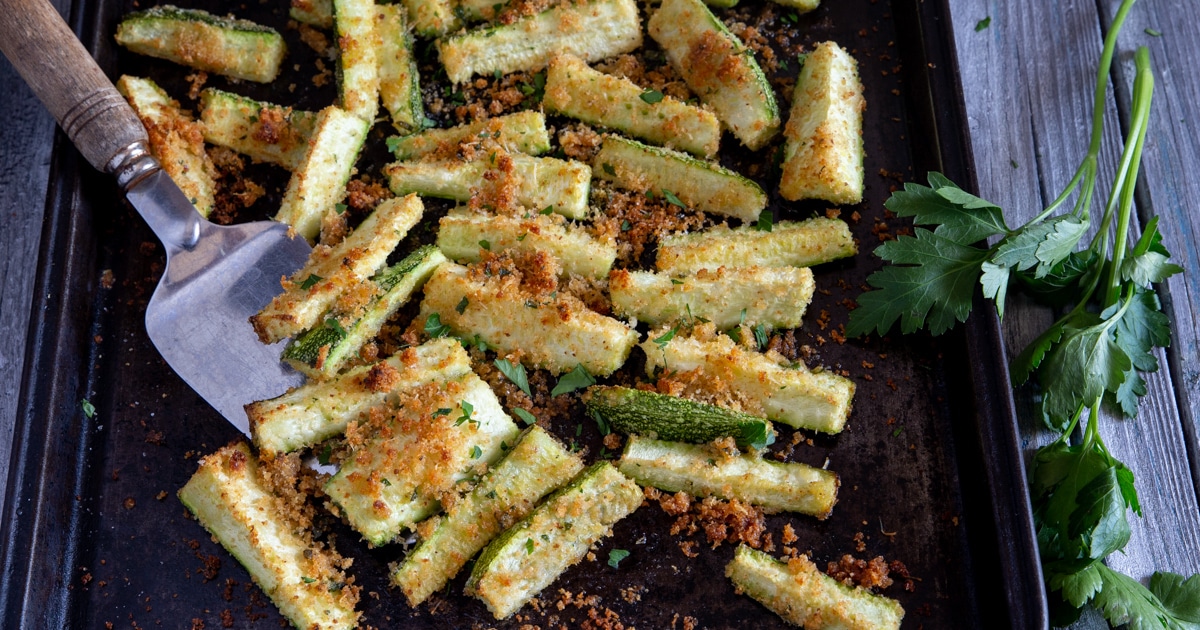 Italian Baked Breaded Zucchini Recipe An Italian in my Kitchen