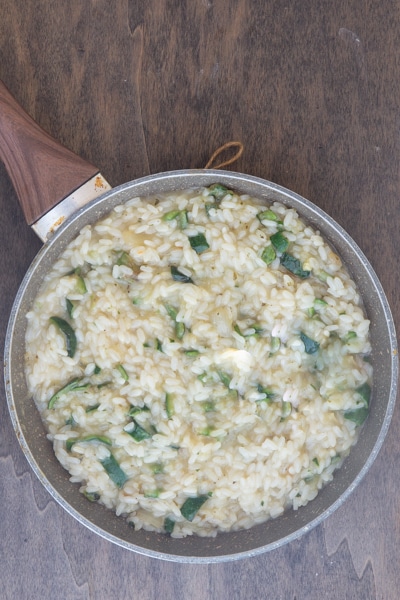 Creamy Italian Zucchini Risotto - An easy fresh Zucchini &amp; Herb Risotto