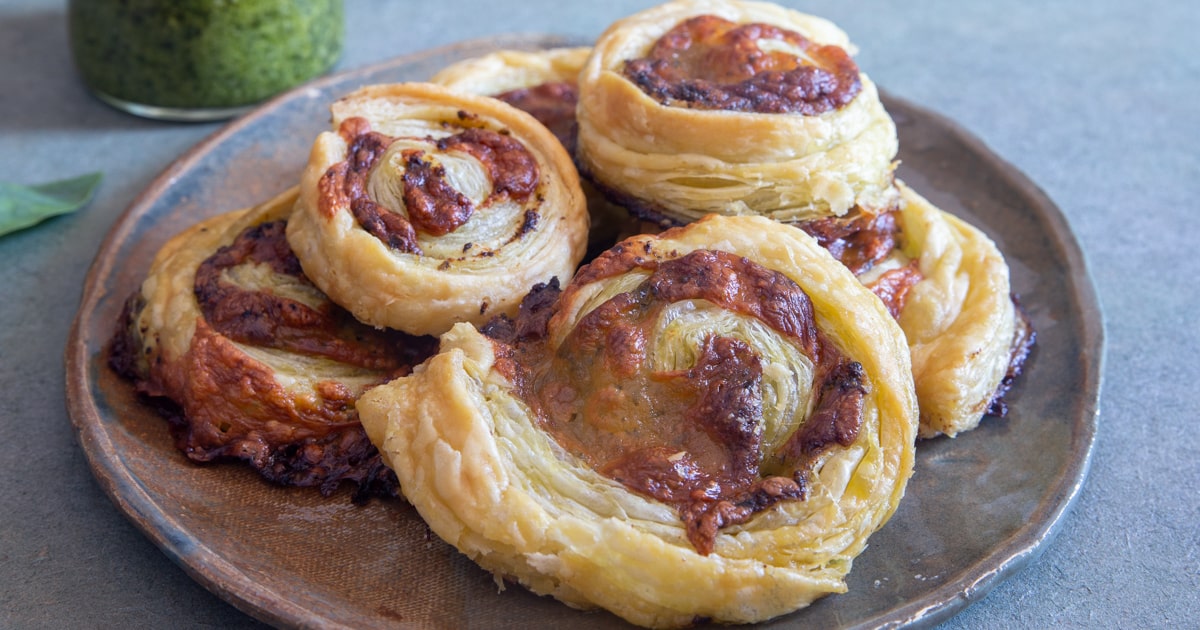 Easy Puff Pastry Pesto Pinwheels Recipe An Italian in my Kitchen