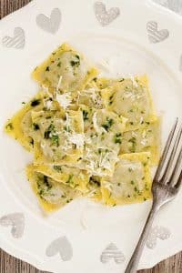 Homemade Creamy Mushroom Ravioli Recipe - An Italian in my Kitchen