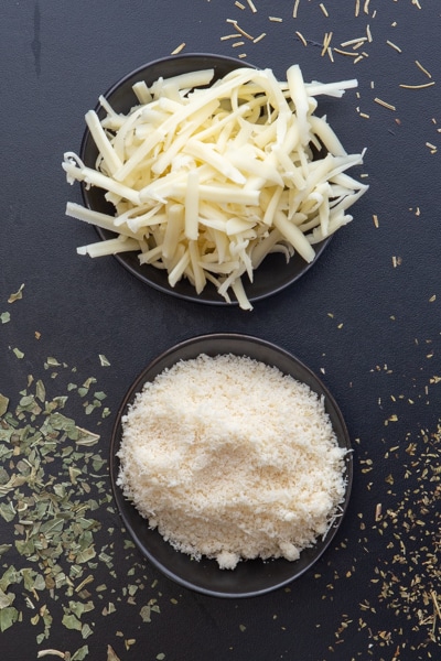 Ingredients for the cheese crisps.