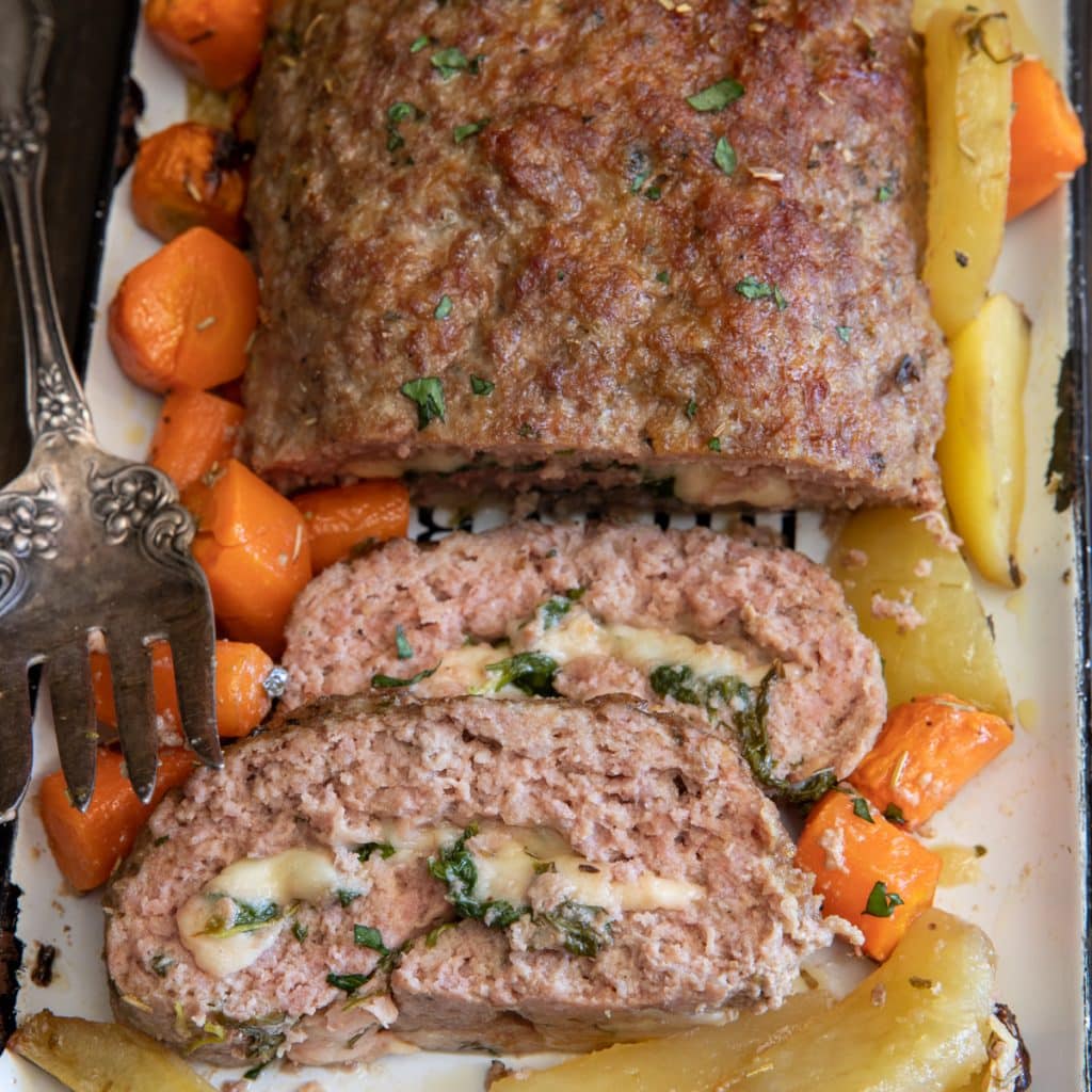 Italian Stuffed Meatloaf Recipe - An Italian In My Kitchen