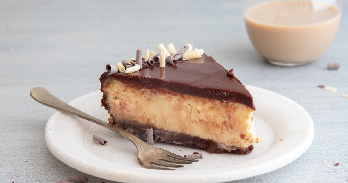 Easy Baked Baileys Cheesecake Recipe - An Italian in my Kitchen