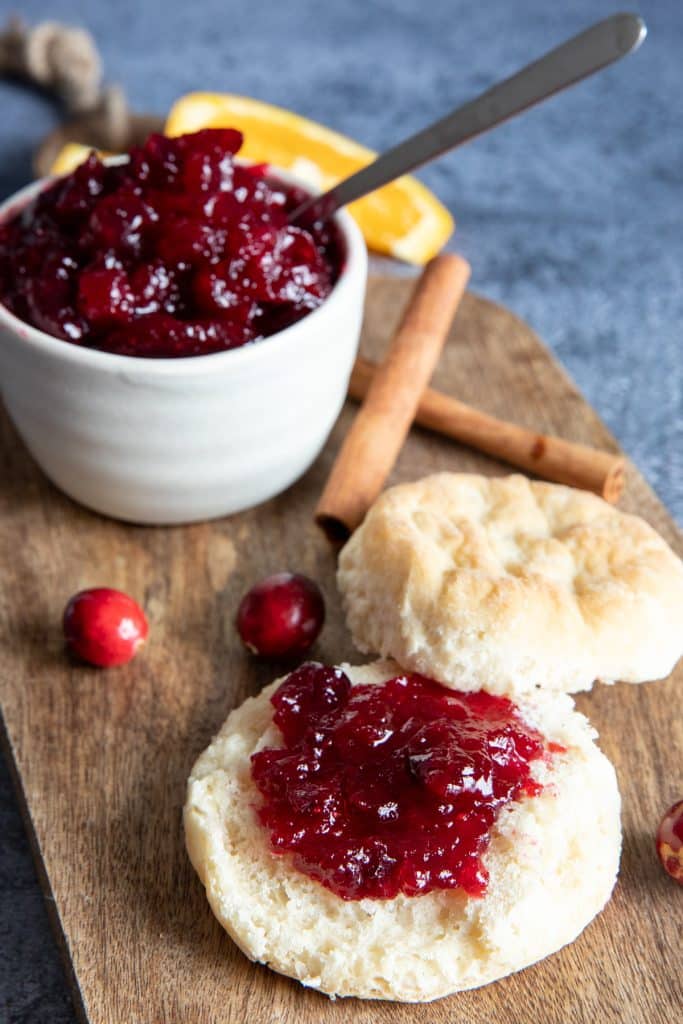 Jam with some on a biscuit.