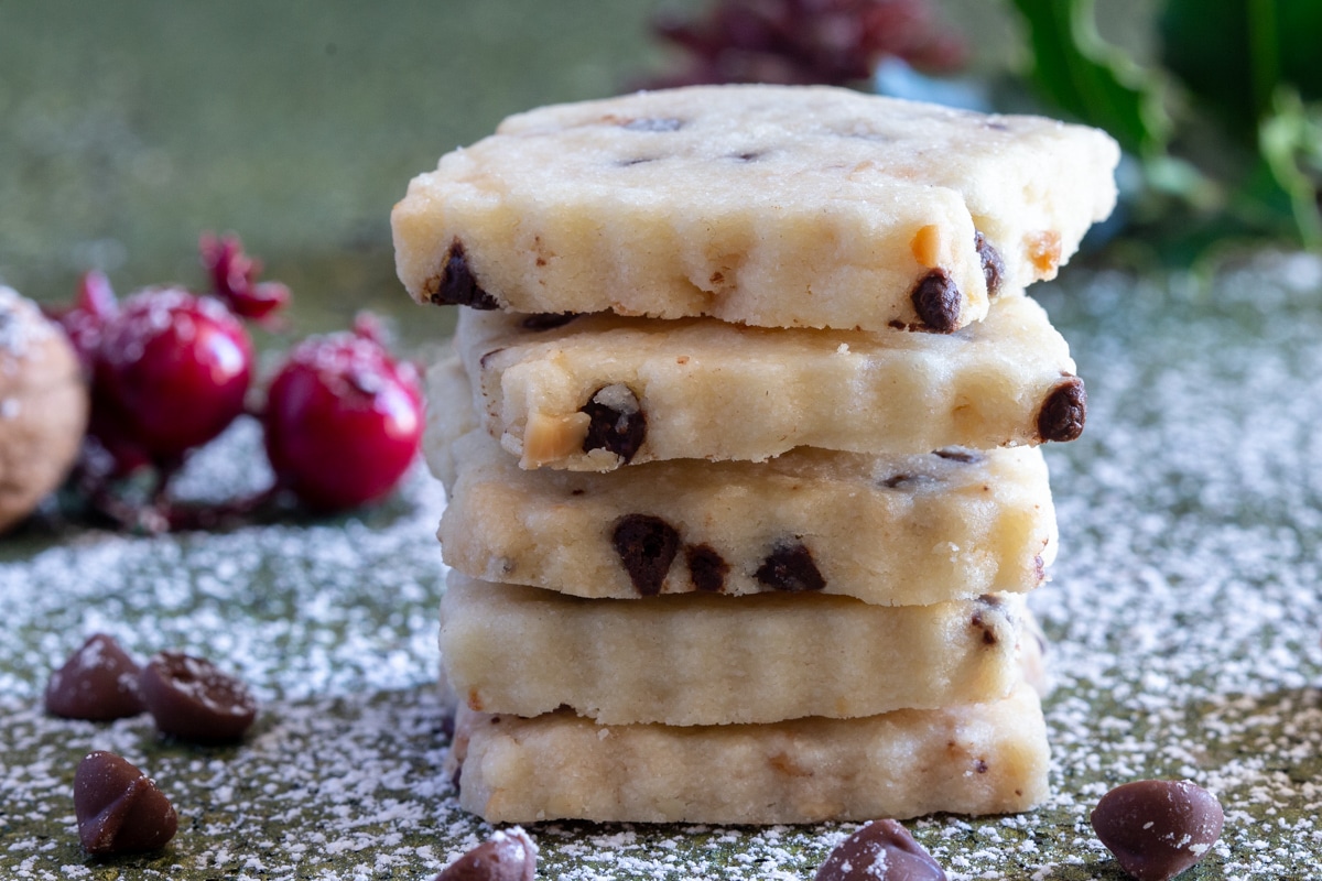Chocolate Almond Shortbread Cookies Recipe An Italian in my Kitchen