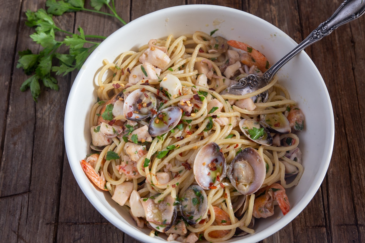 Classic Seafood Pasta Recipe An Italian in my Kitchen