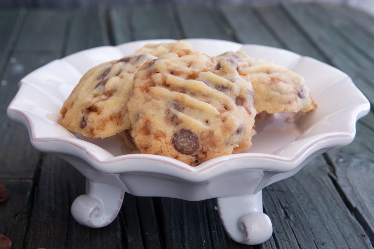 Chocolate Toffee Shortbread Cookies Recipe An Italian in my Kitchen