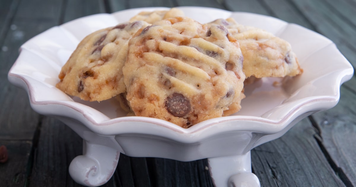 Chocolate Toffee Shortbread Cookies Recipe An Italian in my Kitchen