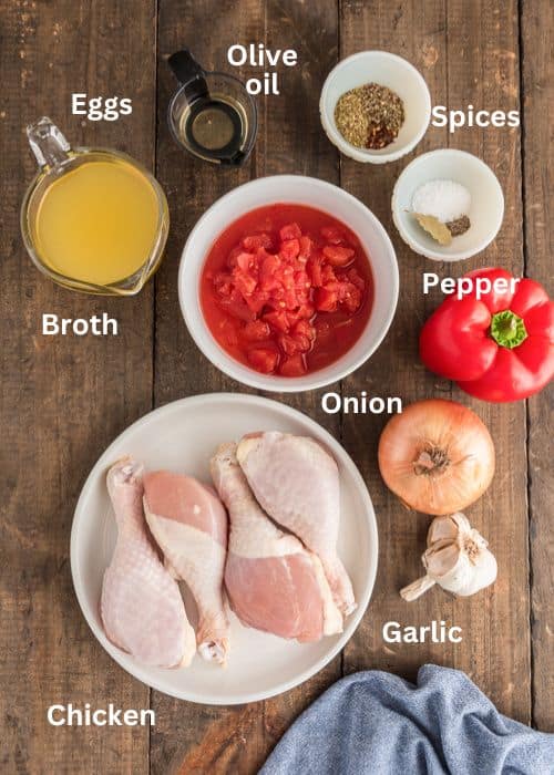 Ingredients for the recipe.