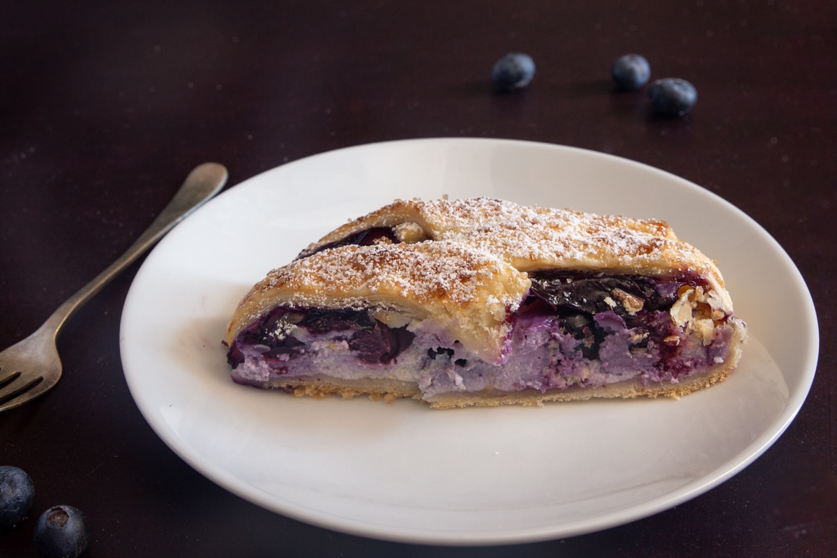 Easy Ricotta Blueberry Strudel Recipe - An Italian in my Kitchen