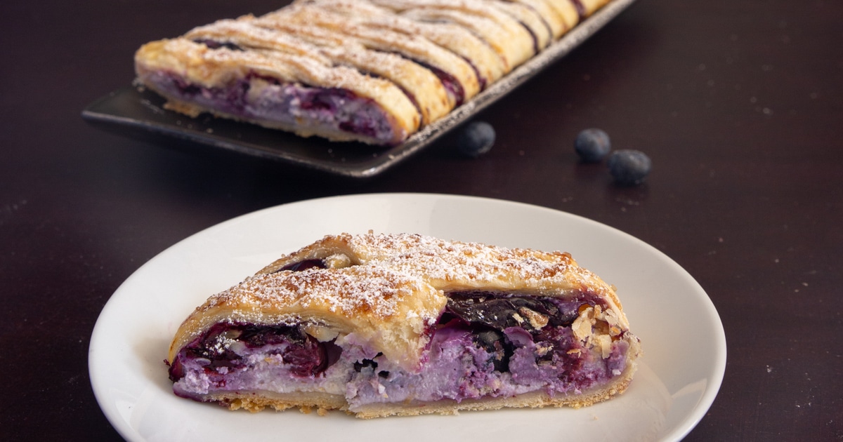 Easy Ricotta Blueberry Strudel Recipe - An Italian in my Kitchen