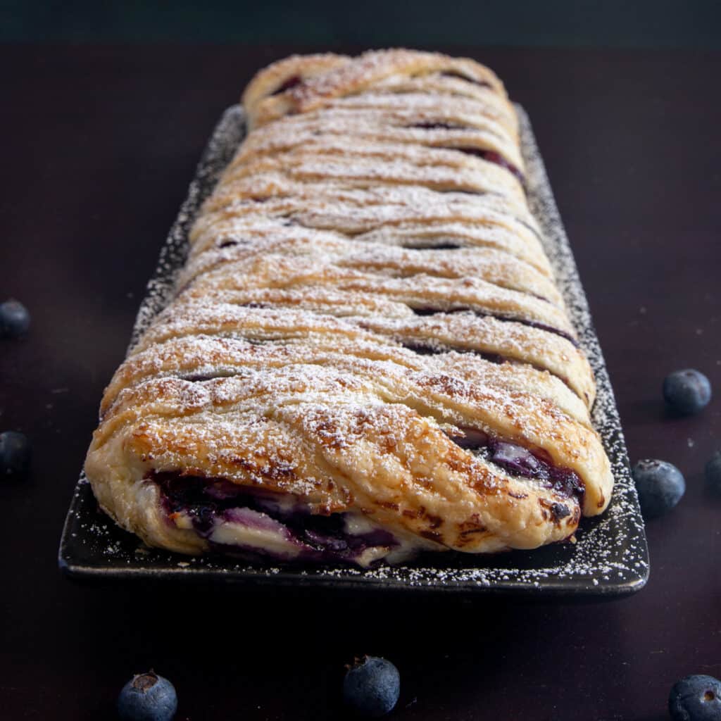 Easy Ricotta Blueberry Strudel Recipe - An Italian in my Kitchen